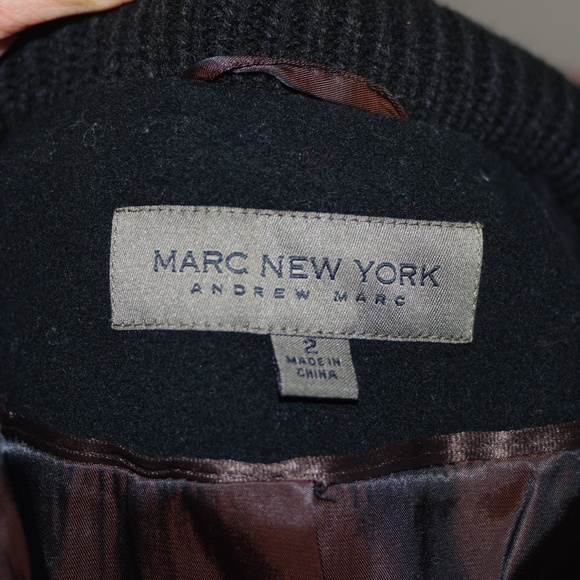 Wool Peacoat Womens 4 Andrew Marc New York Unworn - Picture 5 of 8